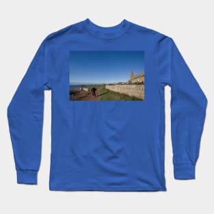 Walking to Newbiggin Bay Long Sleeve T-Shirt